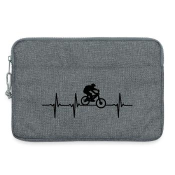 Biker Puls - Laptoptasche 13" - Grau meliert - Vorne