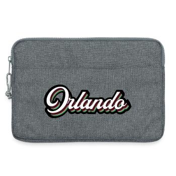 Orlando Rainbow Script - Laptop bag 13" - heather grey - Front