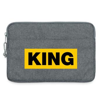 King / 2 Farben - Laptoptasche 13" - Grau meliert - Vorne