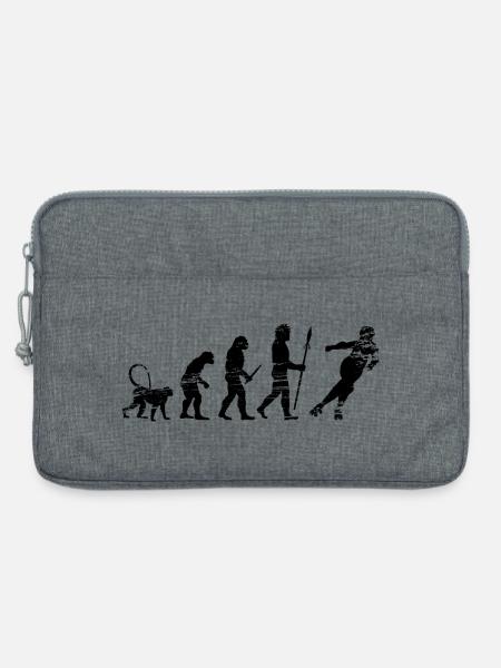 Entwicklung eines Rollschuhläufers - Laptoptasche 13" - Grau meliert