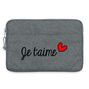 20. 20 ANS. 20e ANNIVERSAIRE. ANNIVERSAIRE 20 ANS. - Sacoche pour ordinateur portable 13 pouces - gris chiné - Devant
