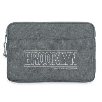 Winds of Brooklyn Skyline Silhouette - Laptop bag 13" - heather grey - Front