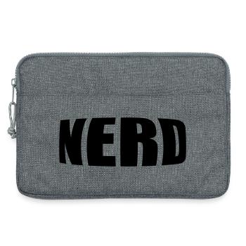 Nerd - Laptop bag 13" - heather grey - Front