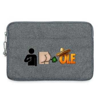 T-shirt Rebus pour les plus décontractés - Sacoche pour ordinateur portable 13 pouces - gris chiné - Devant
