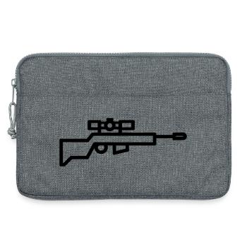 sniper - Laptop bag 13" - heather grey - Front