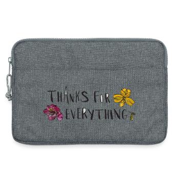 Thanks for everything - Laptop bag 13" - heather grey - Front