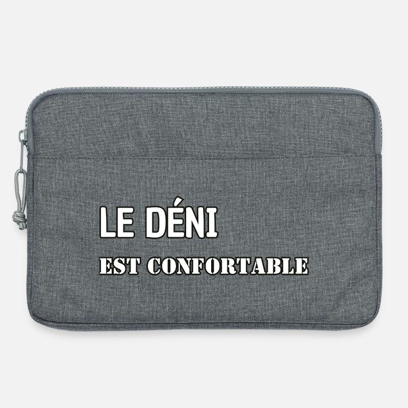 Verleugnung ist bequem. - Laptoptasche 13" - Grau meliert