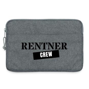 Équipage retraité - Équipe de cadeaux de retraite - Sacoche pour ordinateur portable 13 pouces - gris chiné - Devant