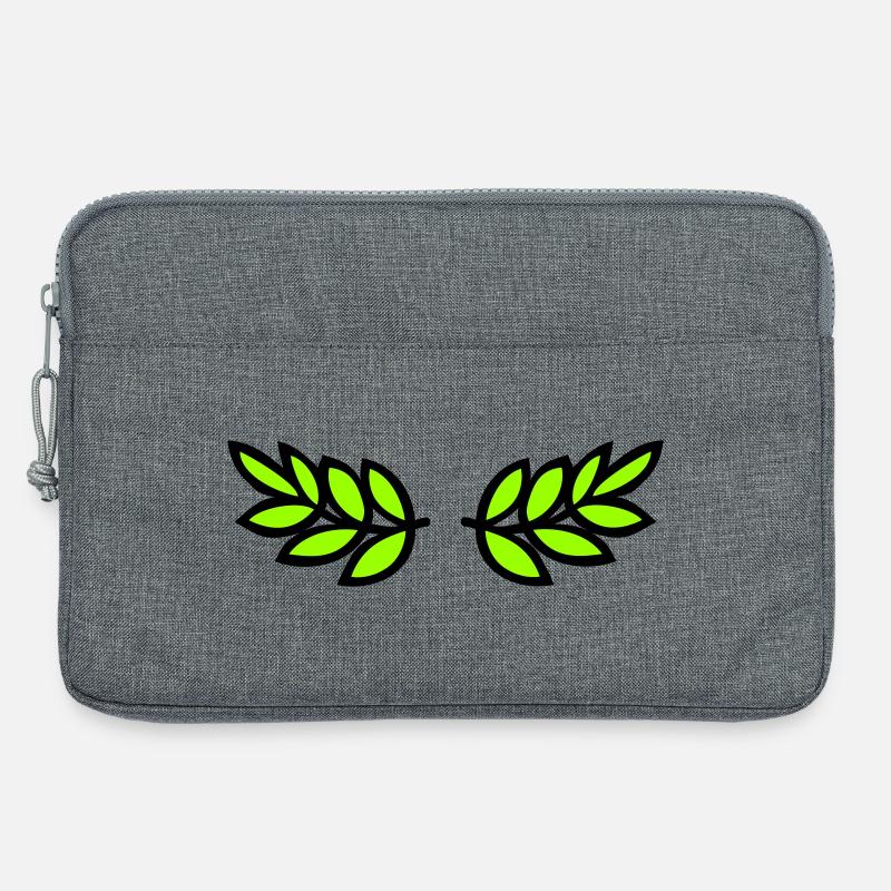 Laurel wreath - Laptop bag 13" - heather grey