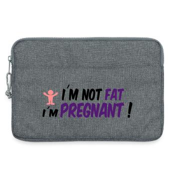 pregnancy - Laptop bag 13" - heather grey - Front