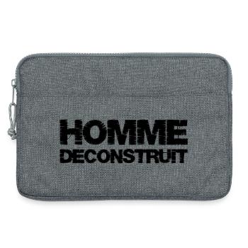 Homme déconstruit - Sacoche pour ordinateur portable 13 pouces - gris chiné - Devant