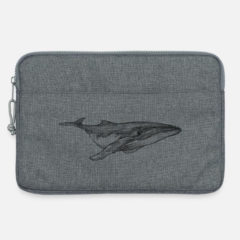 Wal Design schwimmend - Laptoptasche 13" - Grau meliert