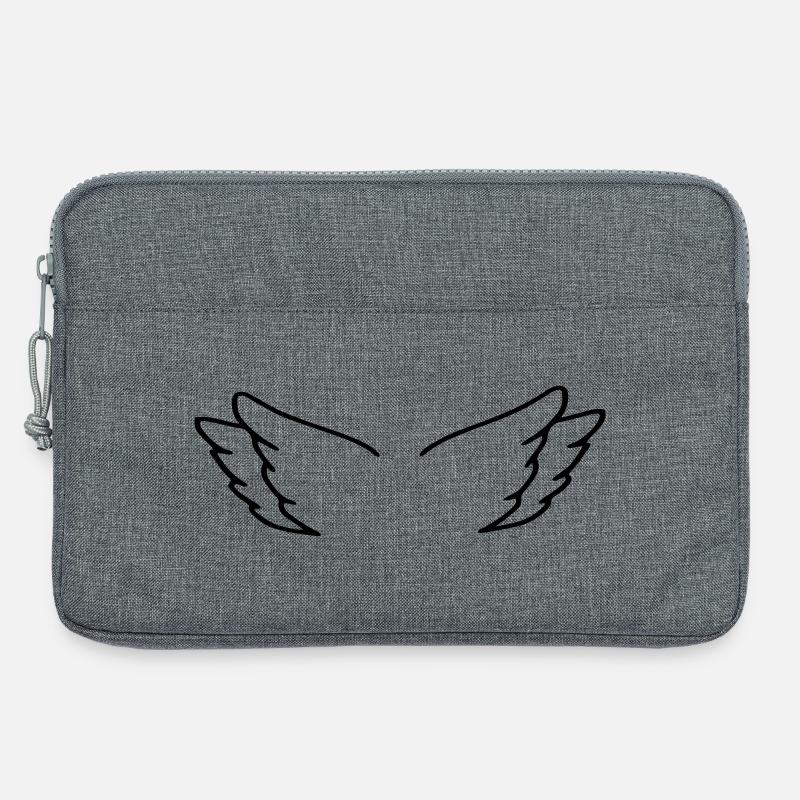 Engelsflügel - Laptoptasche 13" - Grau meliert