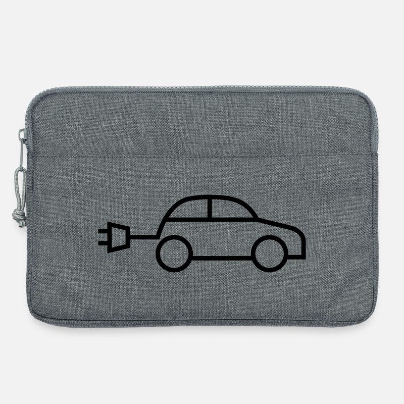 Elektroauto e-auto electric car - Laptoptasche 13" - Grau meliert