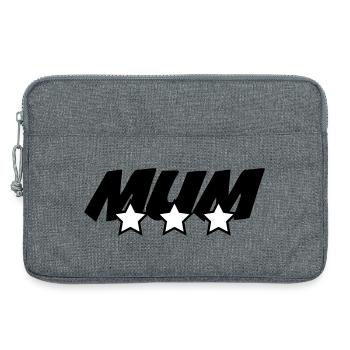 Best Mom - Mother's Day - Laptop bag 13" - heather grey - Front