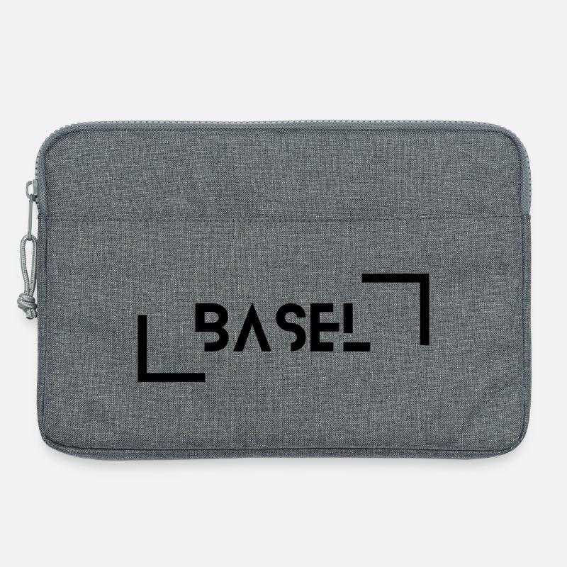 Basel schwarz - Laptoptasche 13" - Grau meliert