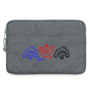 Ornamente Fantasie - Laptoptasche 13" - Grau meliert - Vorne