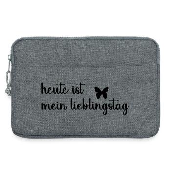 heute_ist_mein_lieblingstag_- - Laptoptasche 13" - Grau meliert - Vorne