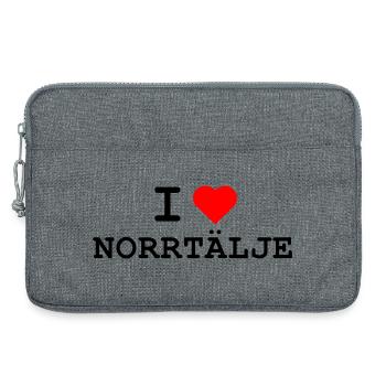 Ich liebe Norrtälje - I love Norrtälje - Laptoptasche 13" - Grau meliert - Vorne