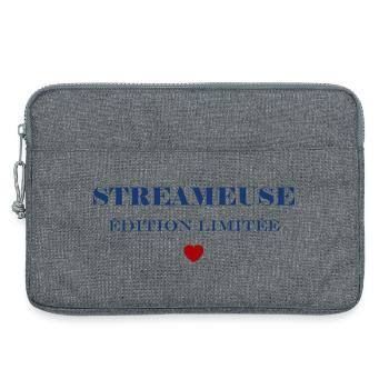 Streamer - Laptoptasche 13" - Grau meliert - Vorne