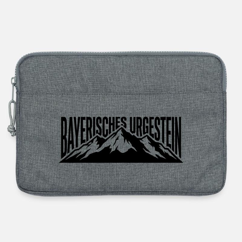 Bayrisches Urgestein - Laptoptasche 13" - Grau meliert