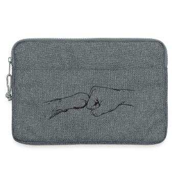 hand-pfote_faust - Laptoptasche 13" - Grau meliert - Vorne