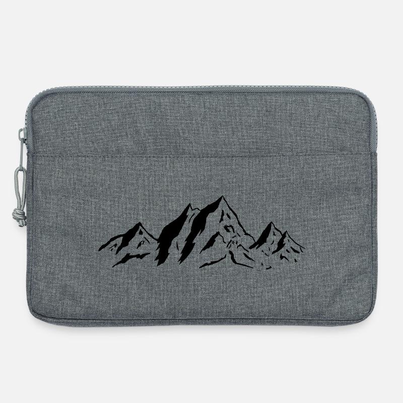 Mountains - Laptop bag 13" - heather grey