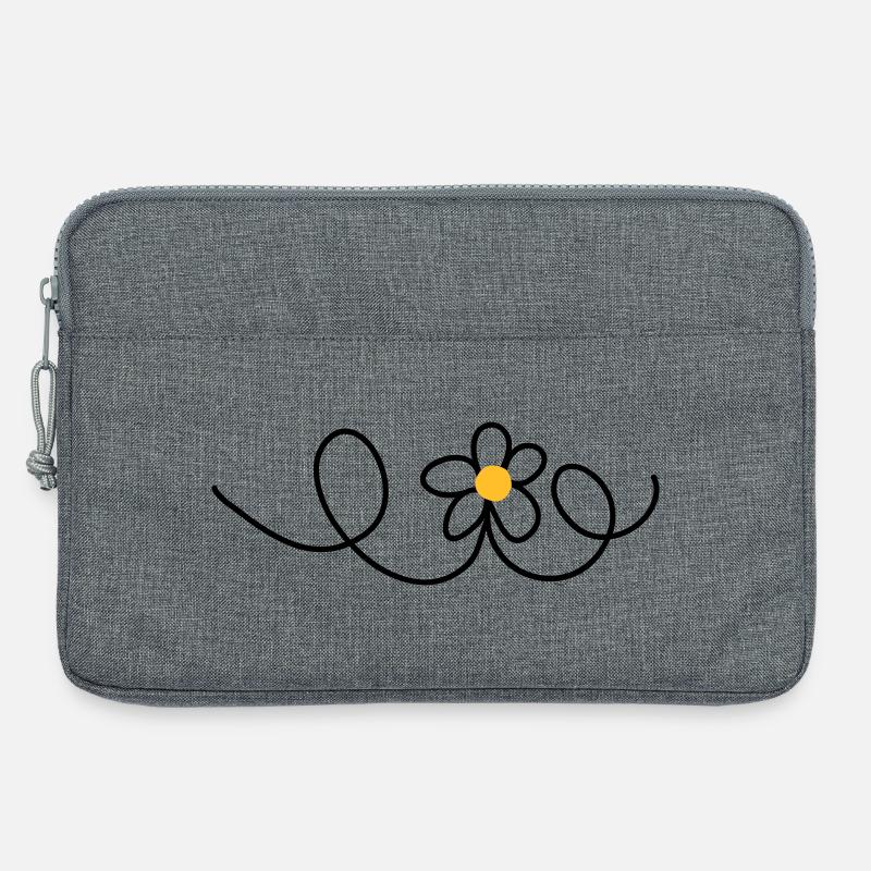 Blume - Laptoptasche 13" - Grau meliert
