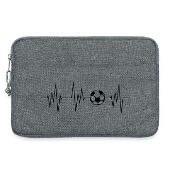 Fußballer - Laptoptasche 13" - Grau meliert - Vorne