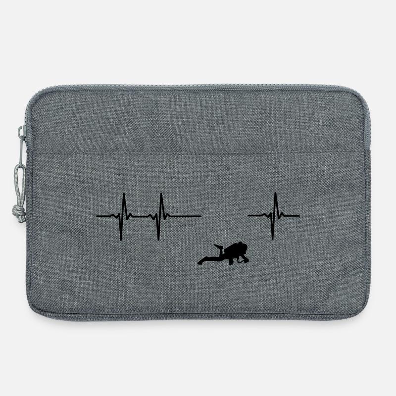 Taucher EKG - Laptoptasche 13" - Grau meliert
