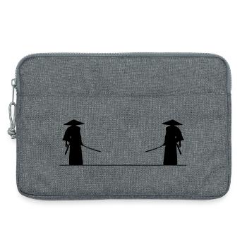 Bataille de samouraï - Sacoche pour ordinateur portable 13 pouces - gris chiné - Devant
