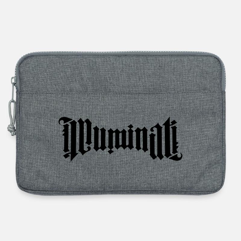 Illuminati Kalligrafie - Laptoptasche 13" - Grau meliert