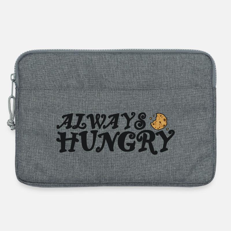 Always hungry mit Cookie - Laptoptasche 13" - Grau meliert