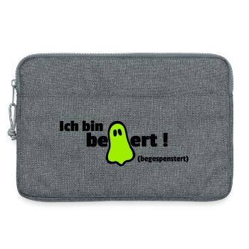Enthousiaste - Sacoche pour ordinateur portable 13 pouces - gris chiné - Devant