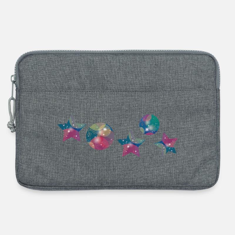  Sterne Weihnachten  - Laptoptasche 13" - Grau meliert