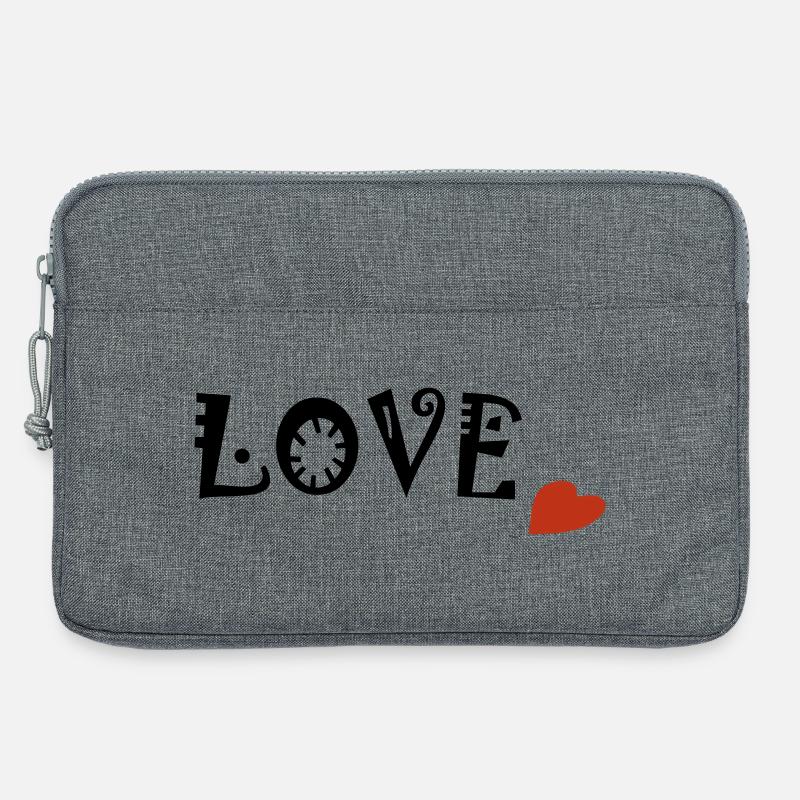 LOVE - Laptoptasche 13" - Grau meliert