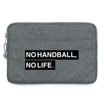 Pas de handball, pas de vie - Sacoche pour ordinateur portable 13 pouces - gris chiné - Devant