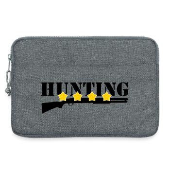 Chasse - Chasseur - Sacoche pour ordinateur portable 13 pouces - gris chiné - Devant