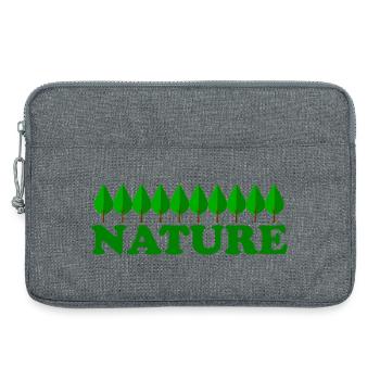 Nature - Laptop bag 13" - heather grey - Front