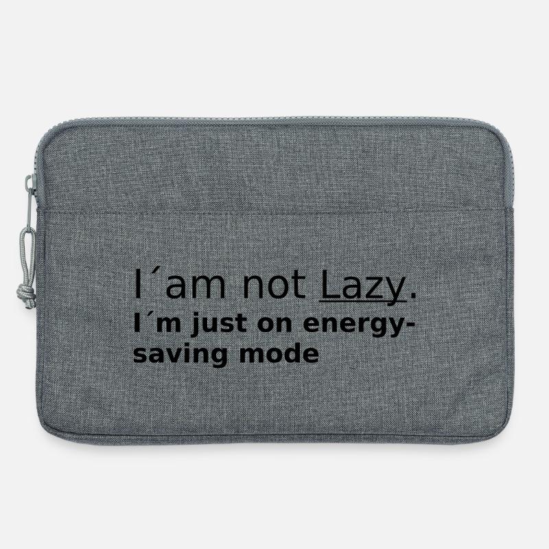I am not Lazy - Laptoptasche 13" - Grau meliert