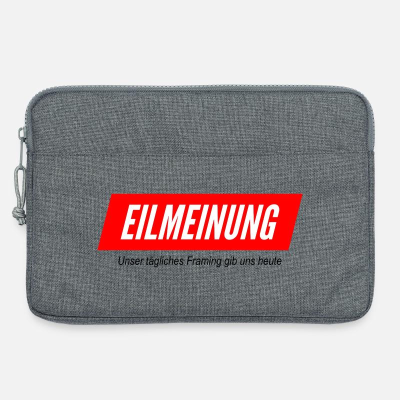 Eilmeinung - Laptoptasche 13" - Grau meliert