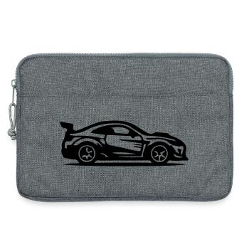 Icône de voiture de sport - Sacoche pour ordinateur portable 13 pouces - gris chiné - Devant