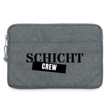 Équipe de nuit - Collègues de nuit de travail - Sacoche pour ordinateur portable 13 pouces - gris chiné - Devant