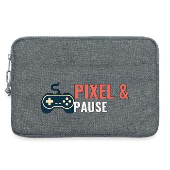 Pixel & Pause. - Laptoptasche 13" - Grau meliert - Vorne