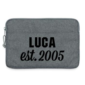 Luca est 2005 - Laptoptasche 13" - Grau meliert - Vorne