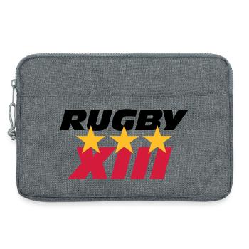 Rugby XIII - Laptop bag 13" - heather grey - Front