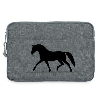 Pferd - Laptoptasche 13" - Grau meliert - Vorne
