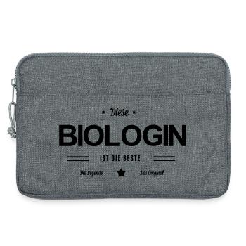 Beste Biologin - Laptoptasche 13" - Grau meliert - Vorne
