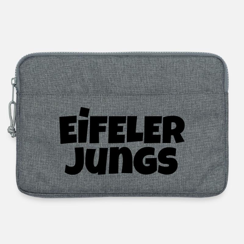 Eifeler Jungs (Schwarz) Männer aus der Eifel - Laptoptasche 13" - Grau meliert