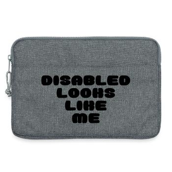 Une personne handicapée ressemble à ça * - Sacoche pour ordinateur portable 13 pouces - gris chiné - Devant